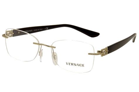 versace womens eye frames|Versace rimless eyeglasses for women.